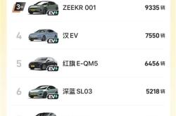 2024年一线城市最畅销车型出炉：小米SU7杀入前5