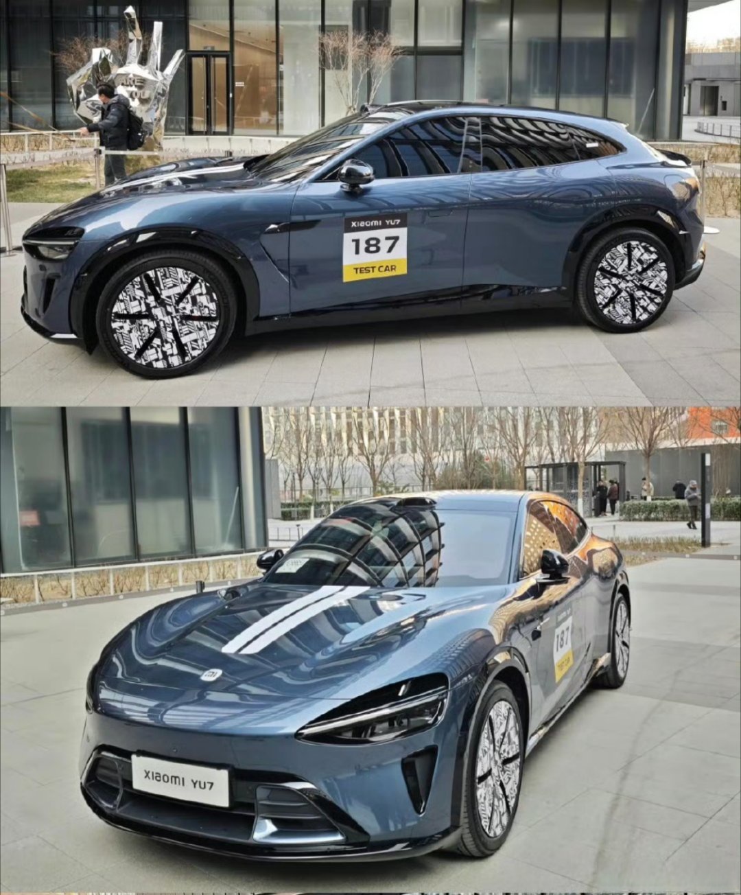 配碳纤维套件/21英寸锻造轮圈 小米YU7 Max车型谍照曝光