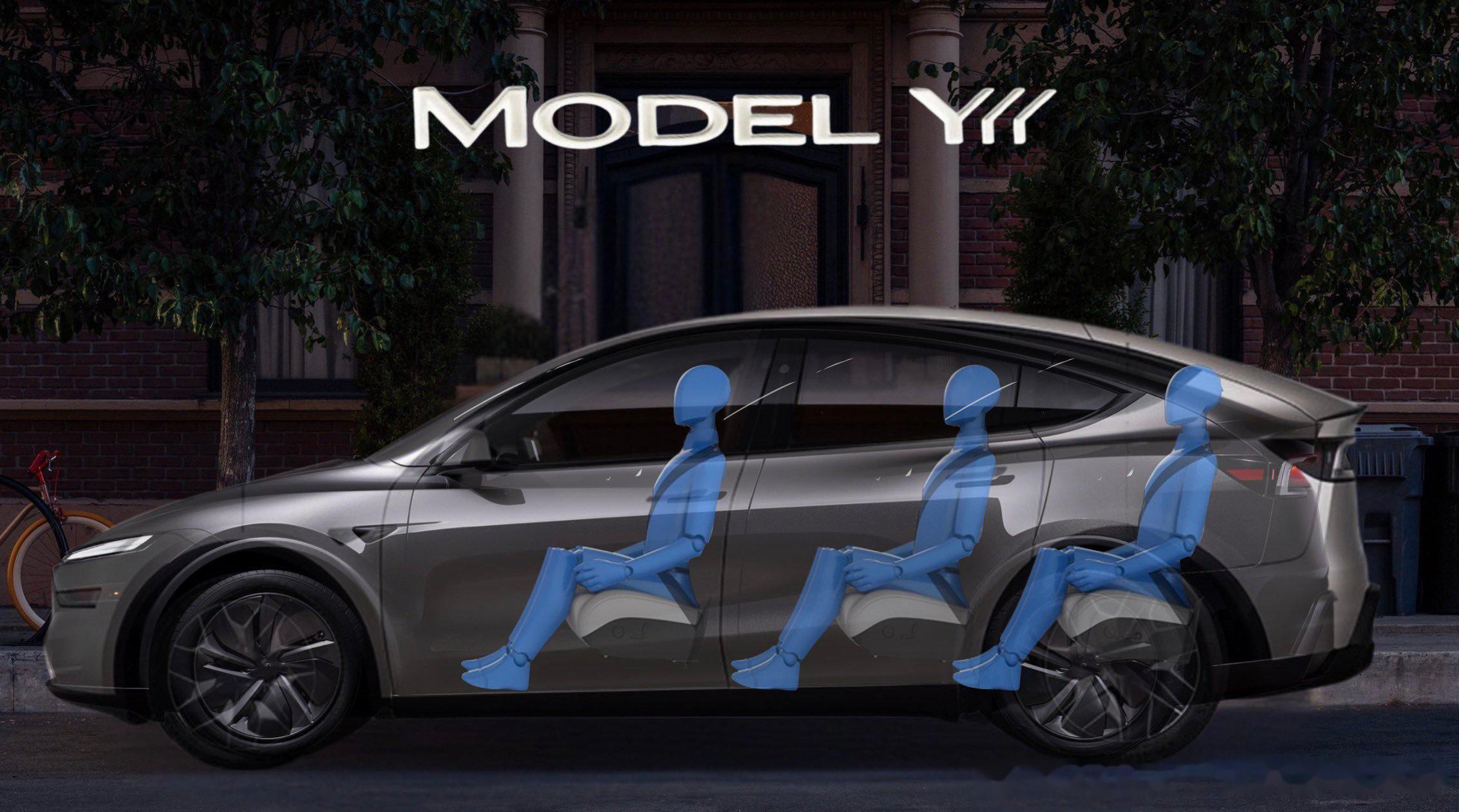 三排六座加长 特斯拉Model Y L实车现身纽北：国产或卖35万