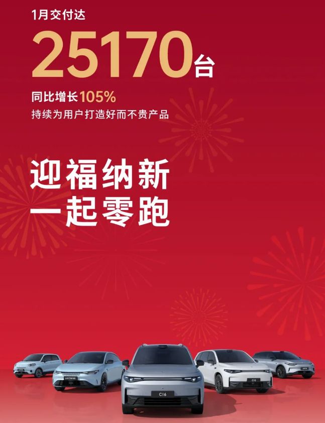 再创新高 零跑汽车8月交付57066台 Lafa5首张预告图发布