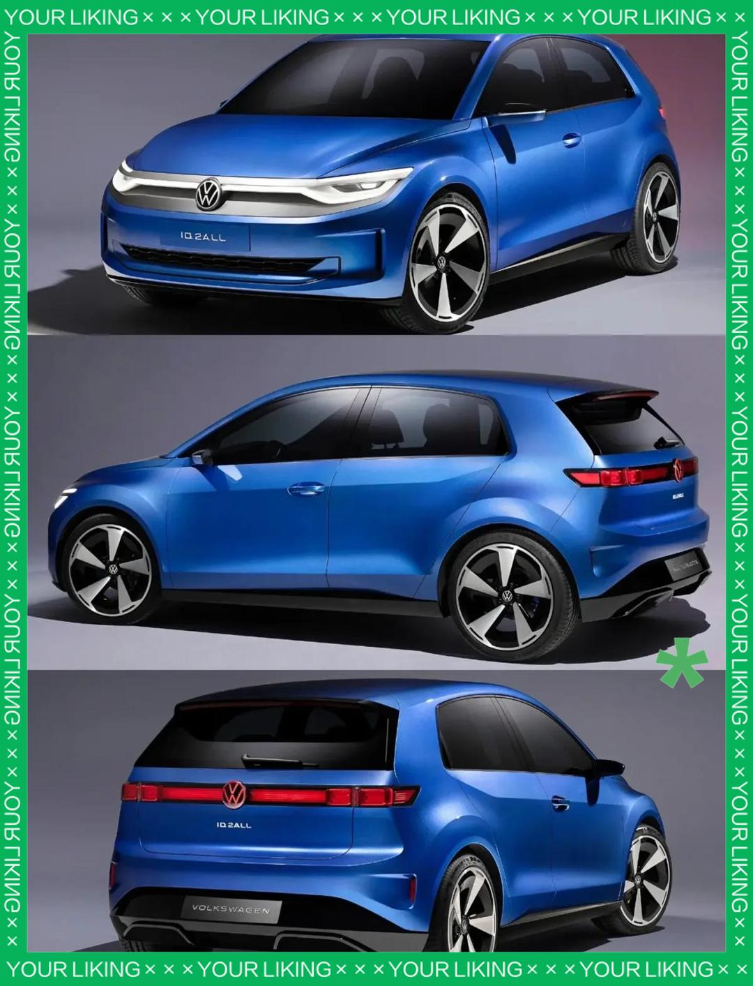 纯电代步小车 大众ID.2all量产版更名ID.Polo：明年上市