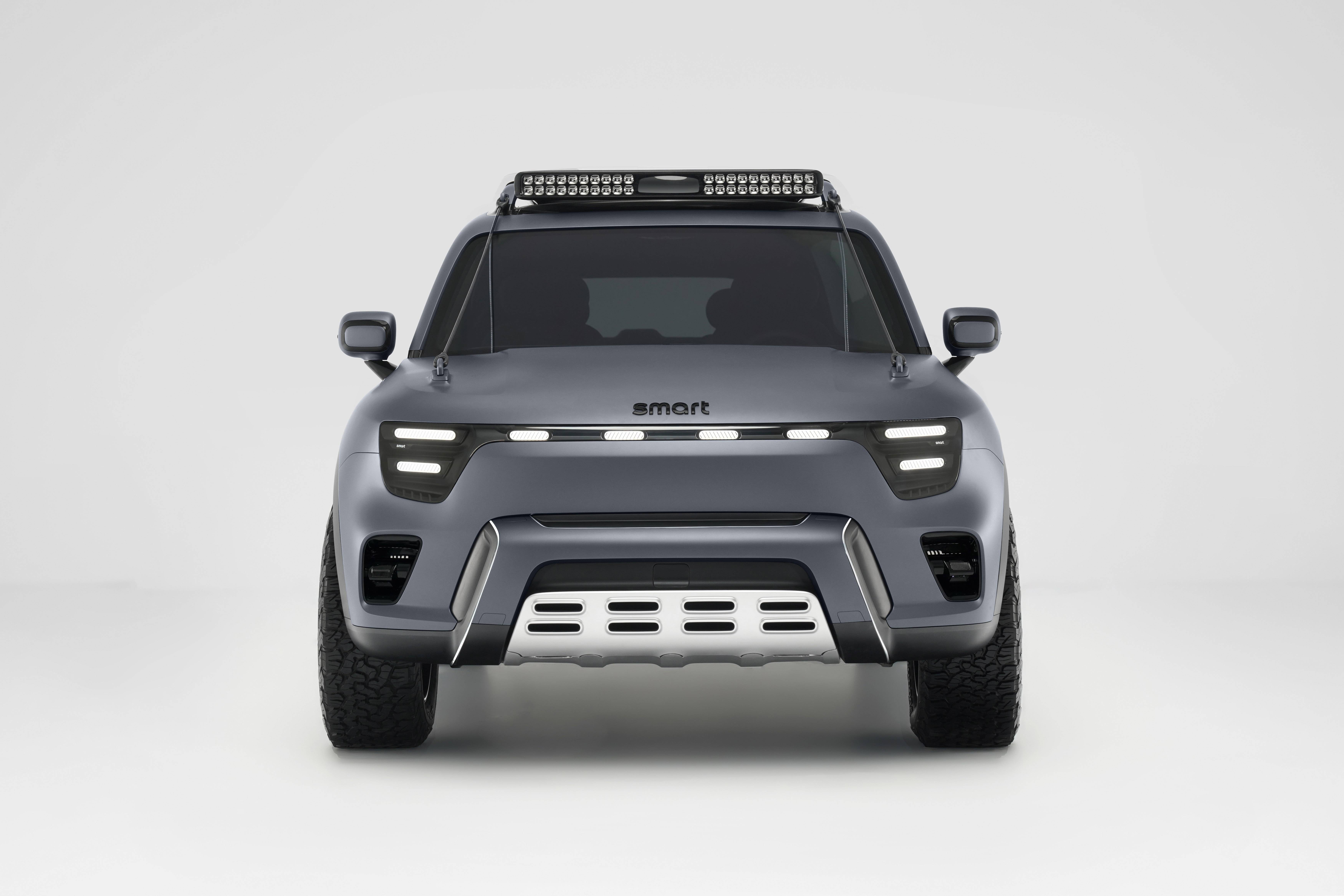 采用插电混动系统 smart轿车谍照曝光 或命名为精灵#6